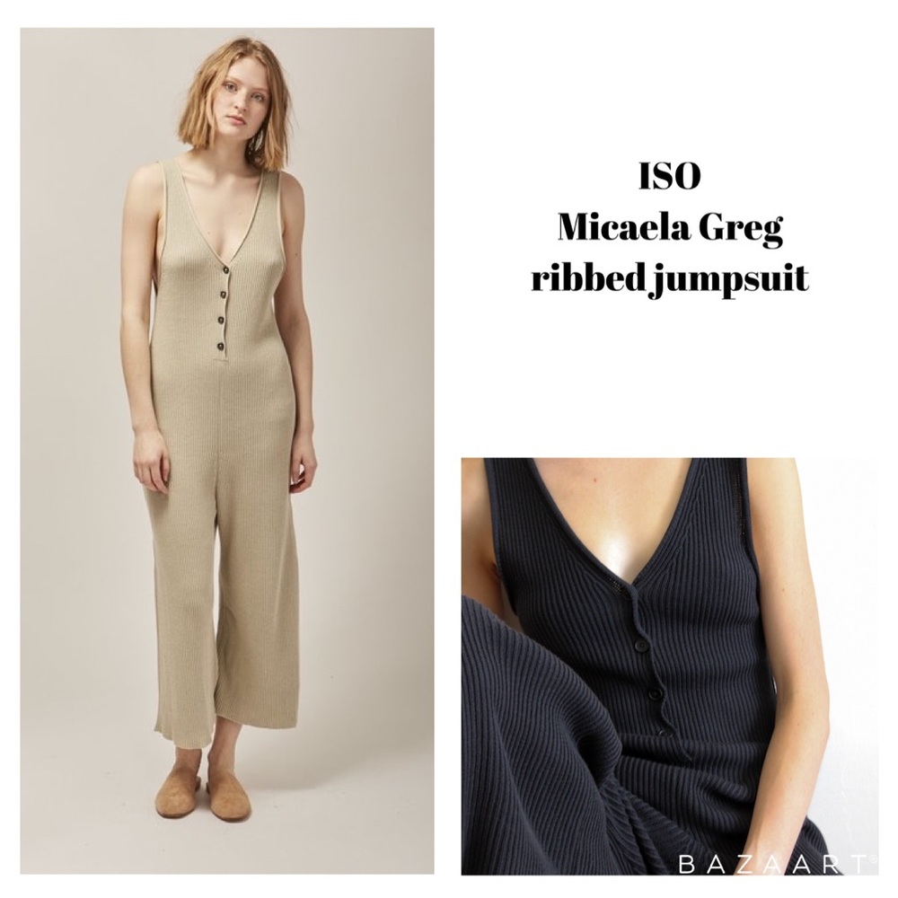 ISO Micaela Greg ribbed jumpsuit - size S